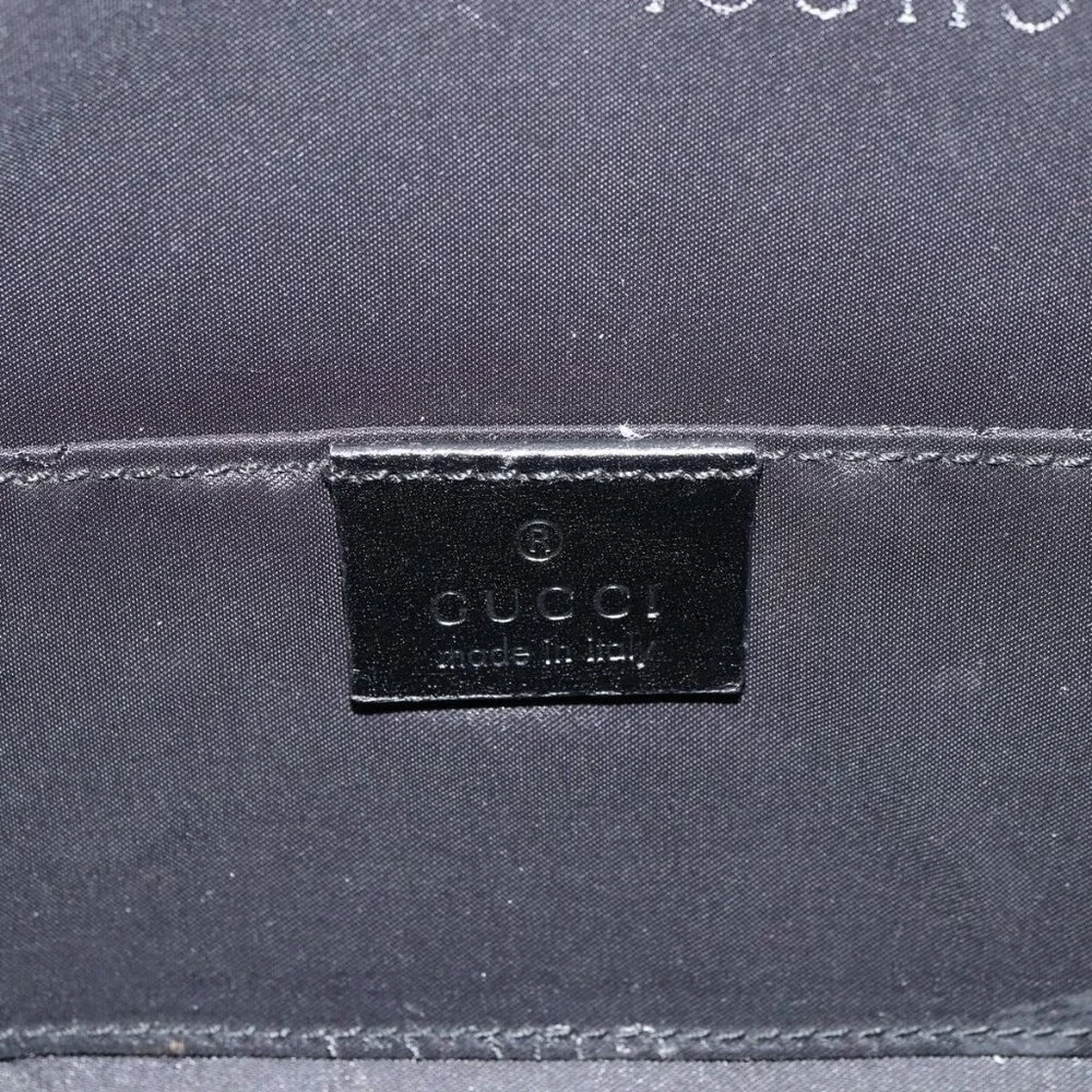 Authentic GUCCI Shoulder Bag Nylon Black Silver 000 0602 3754 - Picture 8 of 16